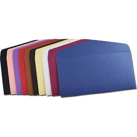 Enveloppes kraft classiques 11 x 22 cmlot de 30style rétro européencouleurs aléatoires. Fournitures de bureau. (1/5)