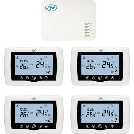 Thermostat sans fil - PNI - CT440 - WiFi - Contrôle 4 Zones - Application TuyaSmart (1/5)