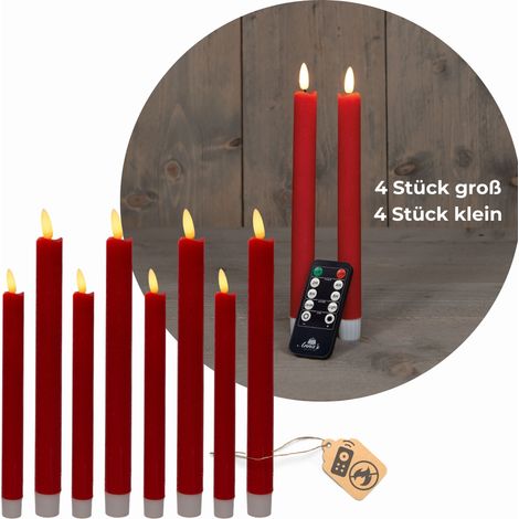 8x Novaliv LED Kerze  Echtwachskerzen (1/5)