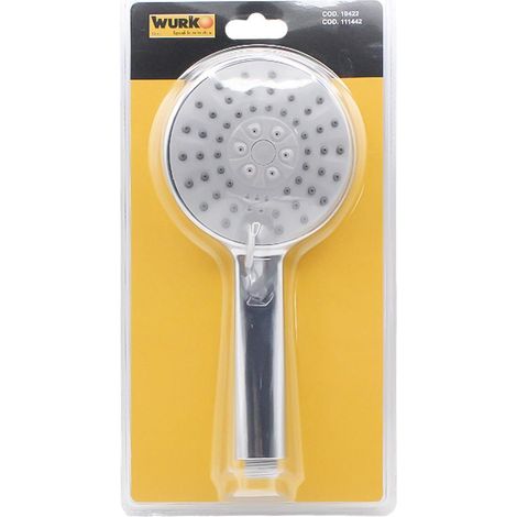 WURKO mango ducha inox 4 funciones 115mm , Mango de ducha 115 mm Inox Wurko.
- Mango de ducha Wurko de 115 mm, fabricado en acero inoxidable de alta calidad, diseñado para proporci