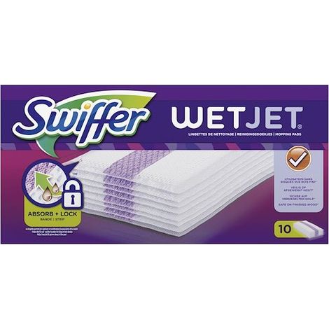 Lingettes sèches Swiffer Wetjet - Boite de 12 (1/5)