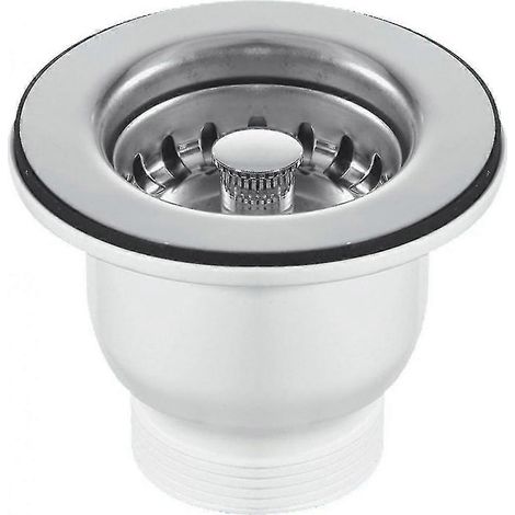 Bonde de lavabo Belfast chromée de 85 mm - Convient aux trous de 60 mm (1/5)