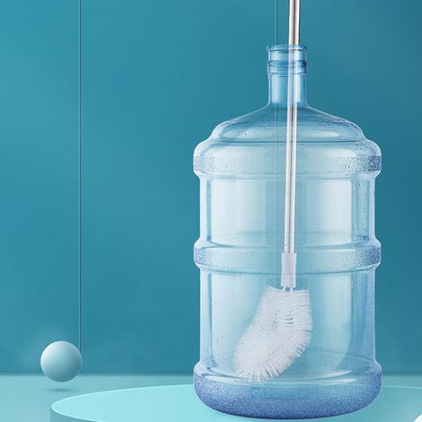 [Goupillon à Bouteille] Goupillon Flexible avec Long Manche Inox pour la Purification des Seaux d'eau, Facile à Stocker pour Usage Domestique et Bureau (1/5)
