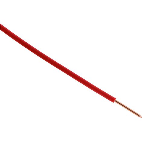 Zenitech – Câble d'alimentation électrique H07V-U 2,5mm² Rouge – Longueur 5m – Usage intérieur pour appareils électriques – Câble rigide