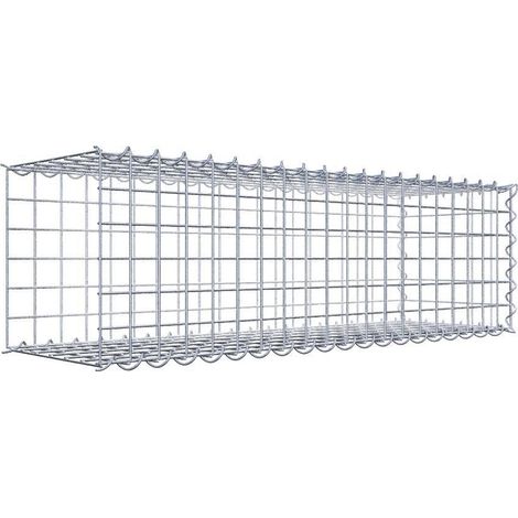 Gabiondeco - Gabion - Element de prolongation en longueur 100 cm x 30 cm x 30 cm (L x H x P). maille 5 x 5 cm. Spirale. Avert.: il manque une grille - Made in Germany (1/5)