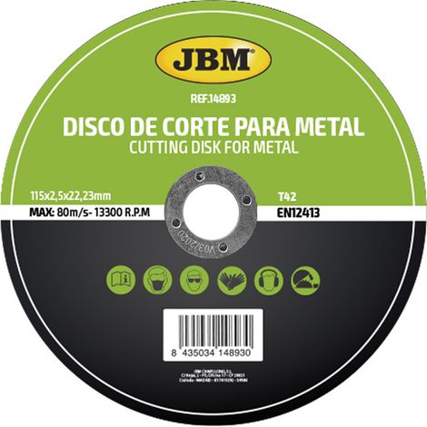 JBM 14893 T42 Trennscheibe, 115 x 2.5 mm (1/3)