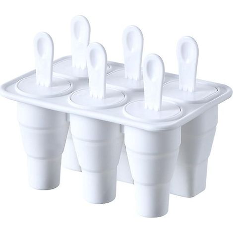 blanc-moule Glaons En Silicone De Qualit Alimentaire Avec Couvercle Pour Rfrigrateur Domestique Artefact Cratif De Fabrication De Glaons De Petit