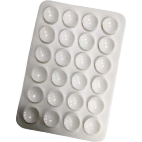 Support de téléphone à ventouse en silicone, fixation pour douche, idéal pour les selfies et les vidéos, gris clair et blanc, 8 cm x 5,5 cm (1/5)