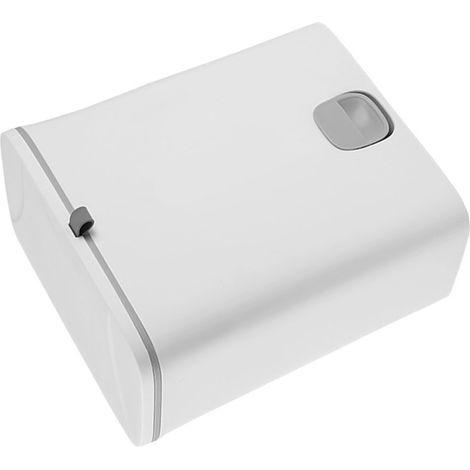 Poubelle suspendue de 10 L avec couvercle coulissant, à fixer au mur, pour cuisine, placard ou salle de bain. (1/3)