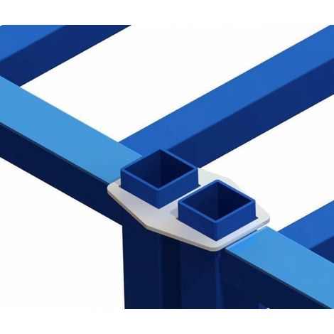 PROVOST - Bride de liaison CS 25 pour rayonnage métallique Protub - Accessoire adaptable en plastique