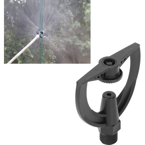 [Aspersor de impulso] G1/2, boquilla de rosca externa, aspersor de alto rendimiento para riego de huertos, jardines y patios, plástico (10 unidades/bolsa) (1/5)