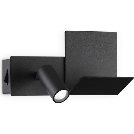 Applique Moderna Komodo-1 Metallo Nero Led 4,5W 3000K Luce Calda (1/2)