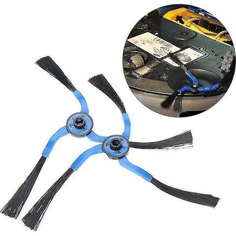 2 brosses latérales pour aspirateur robot Samsung Navibot SR8845, SR8855, SR8895, SR8980 et VC-RM72VR (pièces détachées). (1/3)