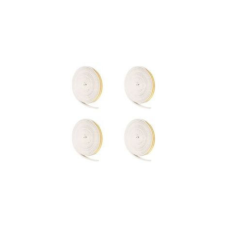 4 joints d'étanchéité pour portes et fenêtres, bande d'étanchéité autocollante en mousse Bande d'isolation phonique EPDM type D (5 m)