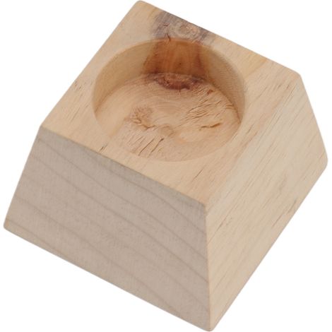 Bougeoir trapézoïdal en bois, décoration de table rétro pour Noël et mariage, couleur bois. (1/5)