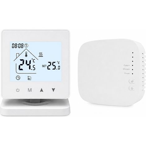 Thermostat sans Wi-Fi R9, sans fil RF433 pour chauffage au sol et chaudière à gaz (1/5)