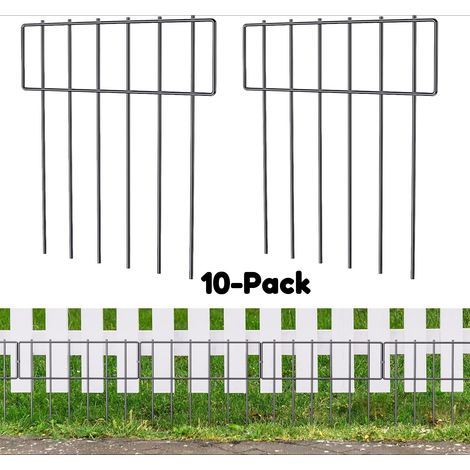 Dekorativer Tierzaun für 10 Tiere, rostfreies Drahtgitter, Gartenzaun