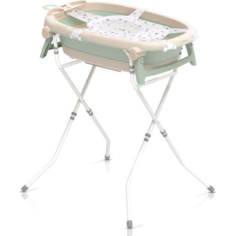 Baignoire bébé pliable sur pied LUCY avec cadre (1/4)