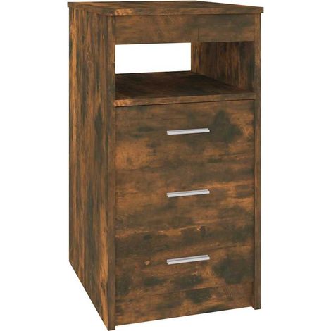 Maison Exclusive - Armoire à tiroirs Chêne fumé 40x50x76 cm Bois d'ingénierie (1/5)