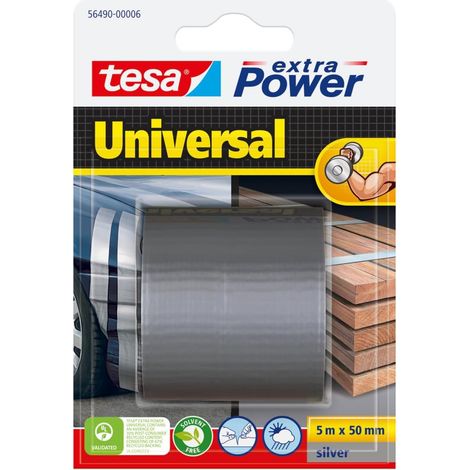 extra Power Universal Ruban Adhésif Toile - 1 x 5 m x 50 mm - Gris (1/5)