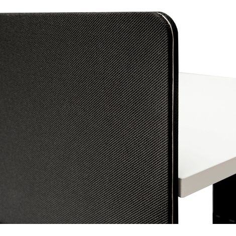 Cloison bureau double 140 x 80 cm - Noir