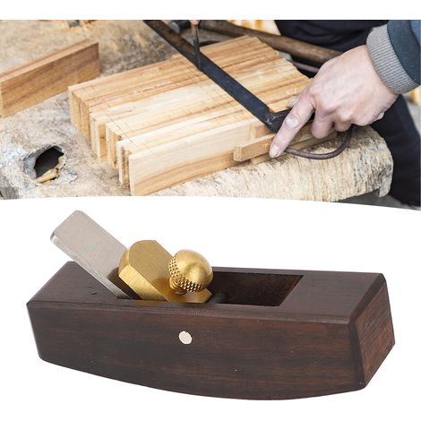 Hobel aus Ebenholz mit abgerundeter Unterseite eignen sich zum Hobeln, Trimmen und Fasen ebener Flächen.