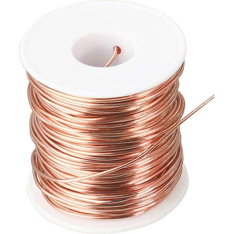 1 rouleau de fil de cuivre durable, facile à couper et flexible, idéal pour la fabrication de bijoux et les travaux manuels de jardinage. (1/5)
