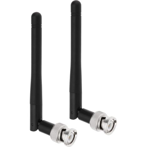 2 Pièces Antennes UHF Antennes Radio ABS Noires Antennes de Microphone sans Fil Compatible avec EW100 EW300 EW500 G3 Le Récepteur avec Connecteur BNC (1/5)
