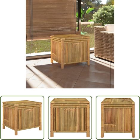 Bambus - Gartentruhe 60x52x55 cm Bambus (1/5)