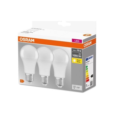 OSRAM LED E27 10W 3 piezas - Bombillas de bajo consumo para el hogar