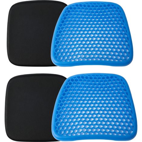 2 Pz Cuscino Antidecubito in Gel Traspirante a Nido D'Ape Sedia Auto Ufficio (1/5)