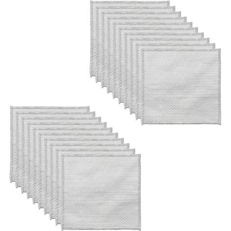 Set mit 20 Mehrzweck-Geschirrtüchern aus Draht, 20 x 20 cm, kratzfest, aus Stahldraht, Metallfaser, für Küche, Töpfe und Pfannen, zum Nass- und Trockenspülen (1/5)