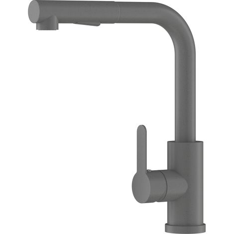 Mitigeur Cuisine avec Douchette Extractible 2 Jets Granitan Ebro Gris (1/5)