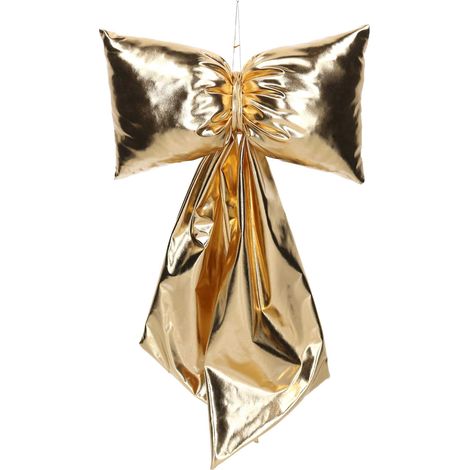 Fiocco tessuto lucido oro cm35x50 Peraga Christmas