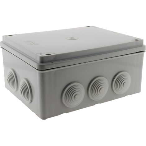 Caja estanca rectangular de 220x170x105mm con tornillo de 1/4 de vuelta IP 54