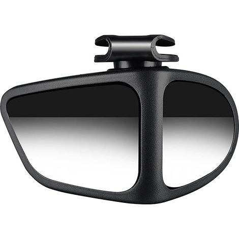 Lot de 2 Rétroviseurs Grand Angle pour Voiture – Miroirs Anti Angle Mort de Recul et Stationnement pour Rétroviseur Automobile, Noir (1/5)