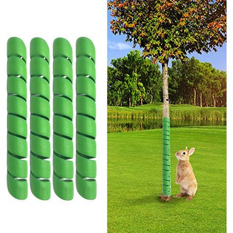 [JAMAIS UTILISÉ] Lot de 8 protections pour tronc d'arbre - Protégez l'écorce des arbres des animaux, des tondeuses à gazon, des débroussailleuses, des fournitures d'entretien extérieur et plus encore, (1/4)