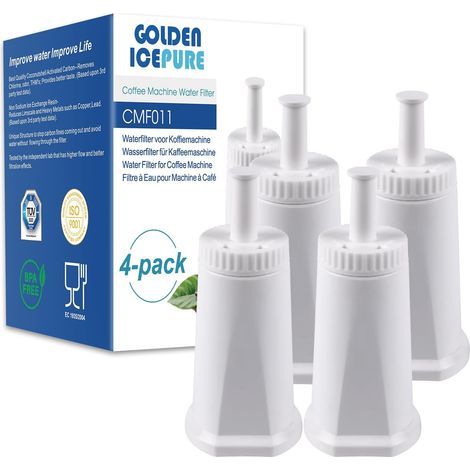 GOLDEN ICEPURE Water Filter for Coffee Machine Compatible With Barista SES008, SES810, SES880, SES920, SES980, SES990 Coffee Machines, NSF Certified, 4 Pieces. (1/5)