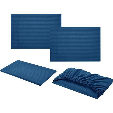 Taie Doreiller - Housse De Matelas - Drap Plat - Microfibre - 50x75 cm - 135x190 cm - 200x220 cm - Lot De 3 Pièces (1/5)