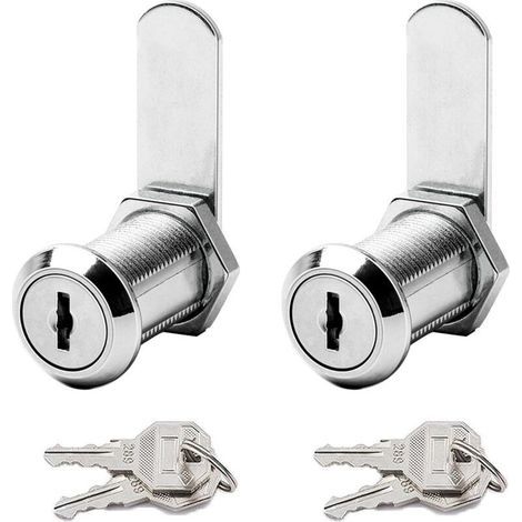 Briefkastenschloss – 30-mm-Zylinder – 90°-Nocken – Zinklegierung – 2er-Pack (1/5)