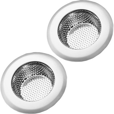 Passoires d'évier en acier inoxydable, lot de deux pièces (11,3 cm) (1/4)