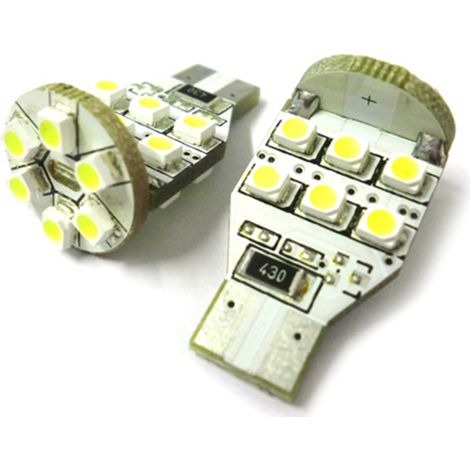 Lampadina Led T15 18 Smd 3528 Luci Posizione 12V Bianco 6000K (1/3)