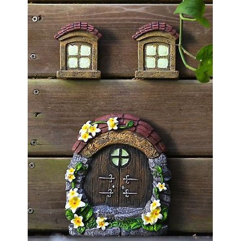 marron Dcoration Pour Tronc Darbre, Maison De Lutins, Elfes, Fes, Dco De Jardin Ferique, Porte, Fentres (1/5)