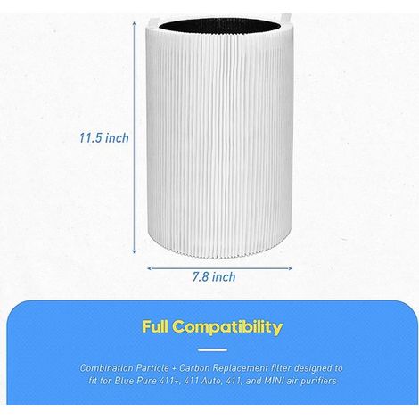 Un cartucho de filtro para purificadores de aire Blue Pure 411/411+/411i/411a/F4MAX. (1/2)