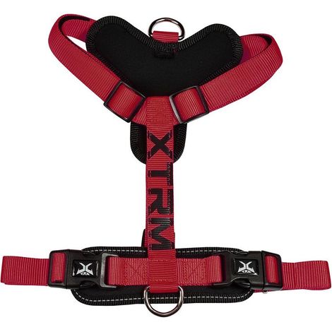 Harnais X-TRM Cronos Neon Flash Rouge/Noir, T-L 25 mm x 60-100 cm