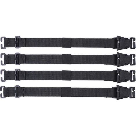 Voici une proposition de titre produit en français (caractères : 189) :\n\nLot de 4 sangles tactiques polyvalentes avec clip et sangle en nylon résistant, accessoires de fixation pour équipement milit (1/4)