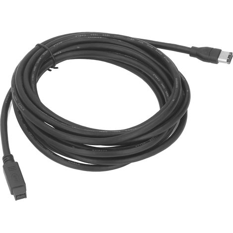 Câble FireWire IEEE 1394 800 Mbps, 4,5 m (14,8 pi), connecteurs mâle-mâle, norme RoHS 9 broches vers 6 broches, prêt à l'emploi (1/5)