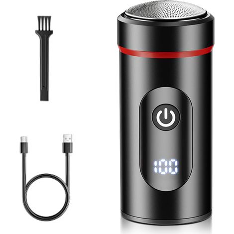 Mini-Elektrorasierer für Herren, wasserdicht (IPX7), multifunktional, 7000 U/min, tragbarer Rasierer für gründliche Reinigung zu Hause, im Auto und auf Reisen