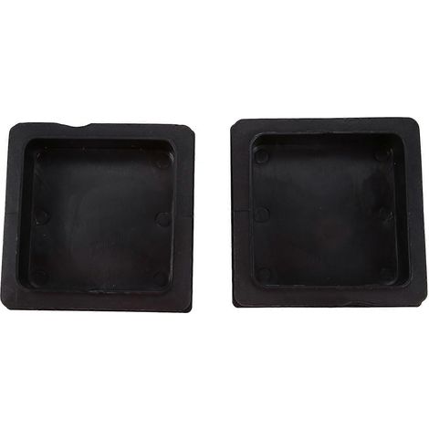 Embouts de tube carrés nervurés en plastique 100 mm x 100 mm (2 pièces) (1/4)