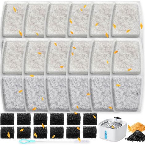 Lot de 12 Filtres de Rechange pour W01SP 3.2L Filtration Multicouche éliminant Les Impuretés Remplacement pour Fontaine W01SP 12 Filtres pour Pompe (1/5)